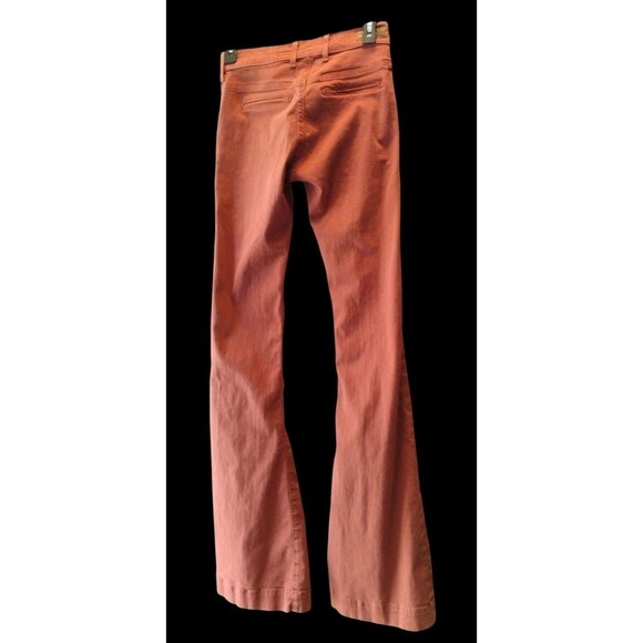 AG Adriano Goldschmied "The Goldie" Bell Bottom Jeans 25R Burnt Orange Made USA - Picture 1 of 10